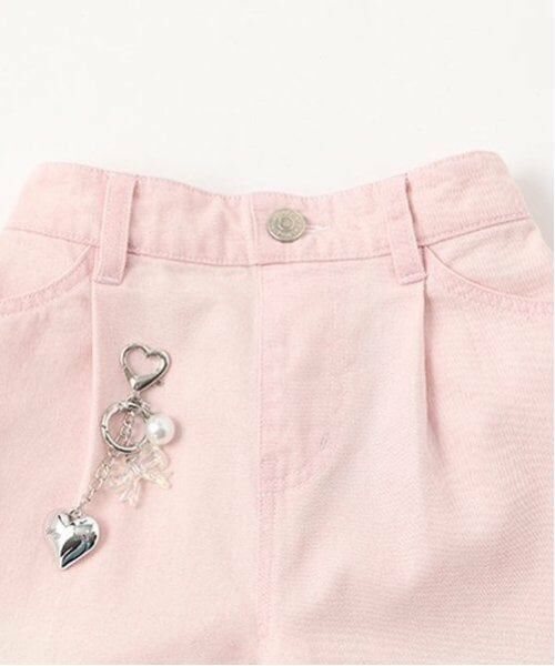 mezzo piano / メゾピアノ その他パンツ | チャームつき　接触冷感デニムワイドパンツ | 詳細4