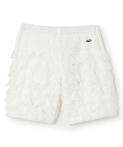 mezzo piano / メゾピアノ レギンス・スパッツ | 接触冷感　フリルレース　3分丈レギンス