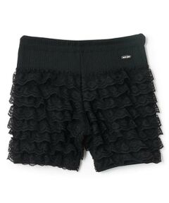 mezzo piano / メゾピアノ レギンス・スパッツ | 接触冷感　フリルレース　3分丈レギンス