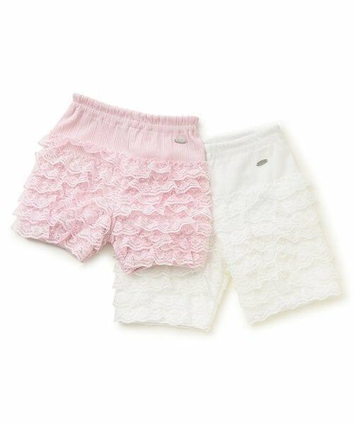 mezzo piano / メゾピアノ レギンス・スパッツ | 接触冷感　フリルレース　3分丈レギンス | 詳細6