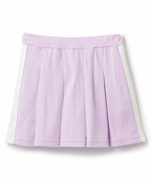 mezzo piano / メゾピアノ ショート・ハーフ・半端丈パンツ | 接触冷感　サイド切替ボックスプリーツスカパン | 詳細1