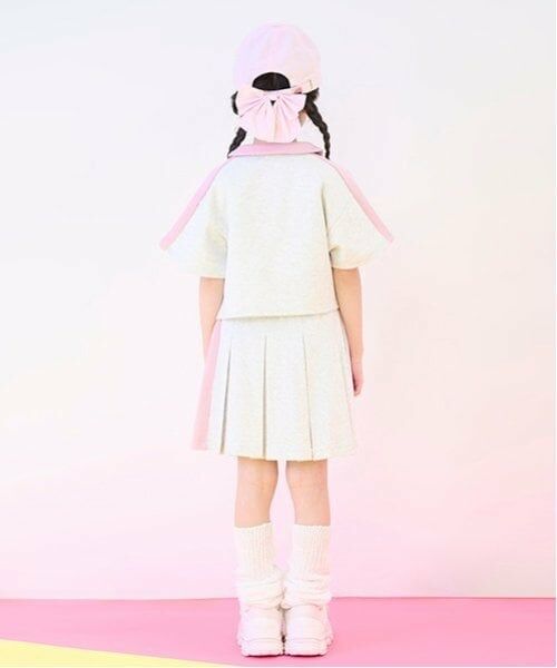 mezzo piano / メゾピアノ ショート・ハーフ・半端丈パンツ | 接触冷感　サイド切替ボックスプリーツスカパン | 詳細14