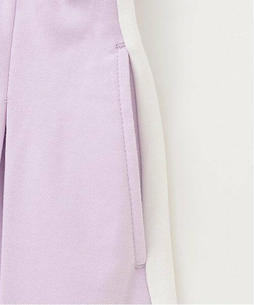 mezzo piano / メゾピアノ ショート・ハーフ・半端丈パンツ | 接触冷感　サイド切替ボックスプリーツスカパン | 詳細4