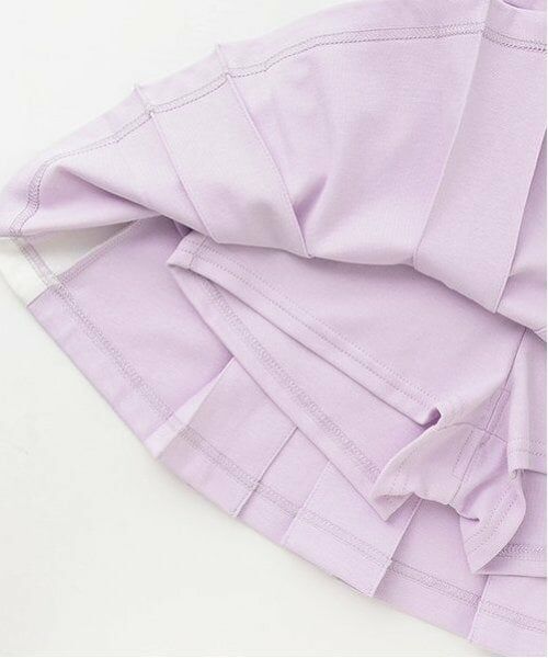 mezzo piano / メゾピアノ ショート・ハーフ・半端丈パンツ | 接触冷感　サイド切替ボックスプリーツスカパン | 詳細7