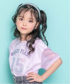 mezzo piano / メゾピアノ Tシャツ | ナンバリング　袖メッシュ半袖Tシャツ
