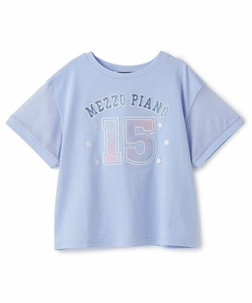 mezzo piano / メゾピアノ Tシャツ | ナンバリング　袖メッシュ半袖Tシャツ | 詳細1