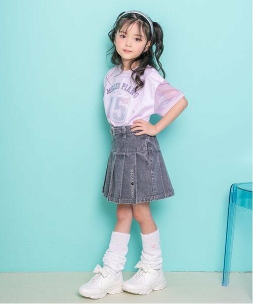 mezzo piano / メゾピアノ Tシャツ | ナンバリング　袖メッシュ半袖Tシャツ | 詳細13