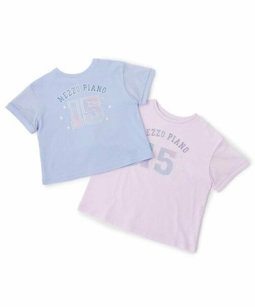 mezzo piano / メゾピアノ Tシャツ | ナンバリング　袖メッシュ半袖Tシャツ | 詳細9