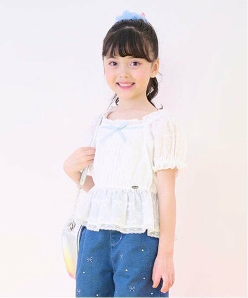 mezzo piano / メゾピアノ シャツ・ブラウス | リボンレース　コットンブラウス | 詳細14