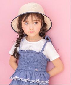 mezzo piano / メゾピアノ Tシャツ | カットワークキャミチュニック＆Tシャツセット