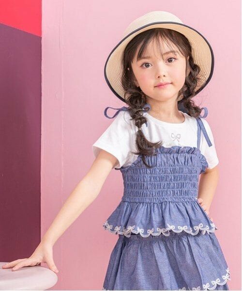 mezzo piano / メゾピアノ Tシャツ | カットワークキャミチュニック＆Tシャツセット | 詳細12