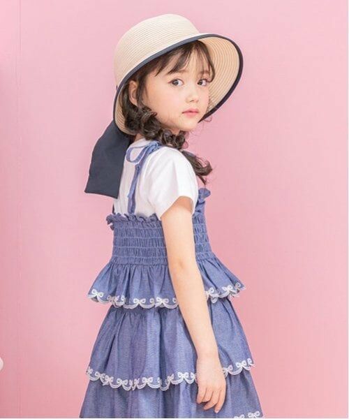 mezzo piano / メゾピアノ Tシャツ | カットワークキャミチュニック＆Tシャツセット | 詳細13