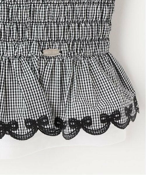 mezzo piano / メゾピアノ Tシャツ | カットワークキャミチュニック＆Tシャツセット | 詳細7