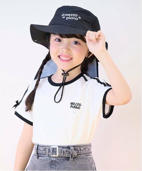 mezzo piano / メゾピアノ Tシャツ | 袖ラインリボン　半袖Tシャツ | 詳細11