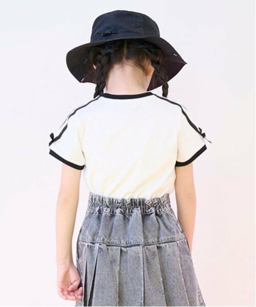 mezzo piano / メゾピアノ Tシャツ | 袖ラインリボン　半袖Tシャツ | 詳細14