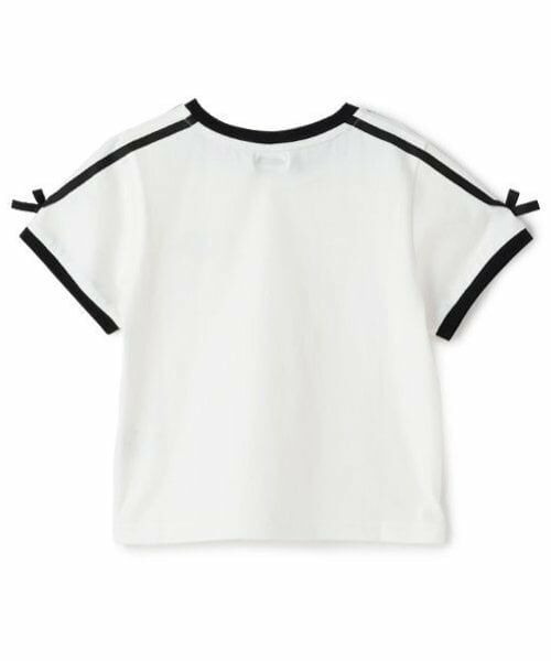 mezzo piano / メゾピアノ Tシャツ | 袖ラインリボン　半袖Tシャツ | 詳細2