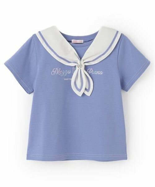 mezzo piano / メゾピアノ Tシャツ | セーラーカラー　半袖Tシャツ | 詳細1