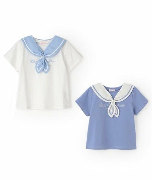 mezzo piano / メゾピアノ Tシャツ | セーラーカラー　半袖Tシャツ | 詳細14