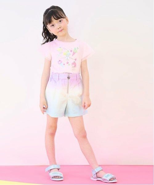 mezzo piano / メゾピアノ Tシャツ | フルーツシャーベットアップリケ　半袖Tシャツ | 詳細14