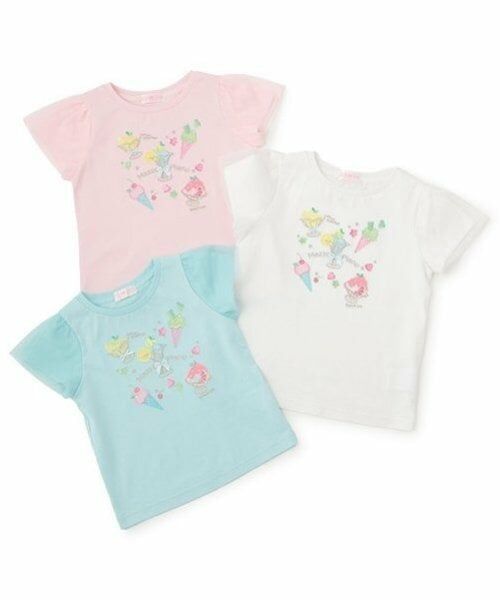 mezzo piano / メゾピアノ Tシャツ | フルーツシャーベットアップリケ　半袖Tシャツ | 詳細9