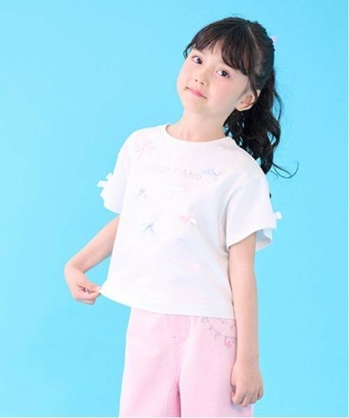 mezzo piano / メゾピアノ Tシャツ | ジェラートリボン　半袖Tシャツ | 詳細15
