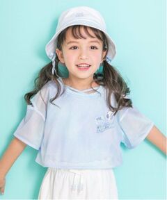 mezzo piano / メゾピアノ Tシャツ | タイダイ風肩開メッシュ＆タンクトップセット