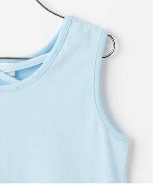 mezzo piano / メゾピアノ Tシャツ | タイダイ風肩開メッシュ＆タンクトップセット | 詳細10