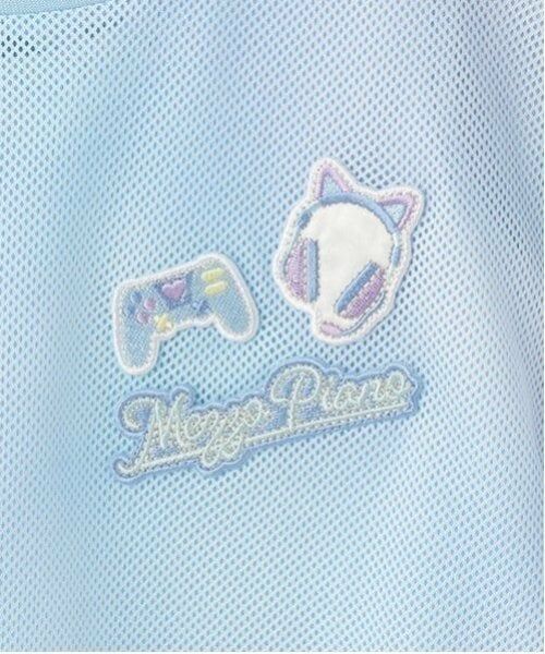 mezzo piano / メゾピアノ Tシャツ | タイダイ風肩開メッシュ＆タンクトップセット | 詳細6