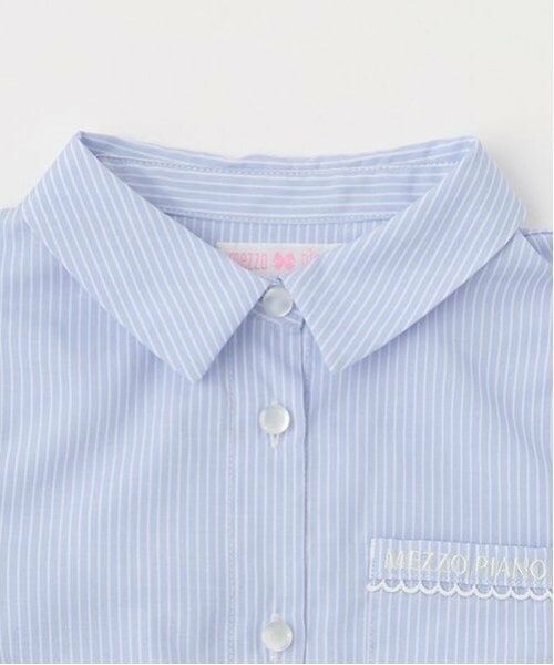 mezzo piano / メゾピアノ シャツ・ブラウス | ネクタイつき　半袖シャツ | 詳細3