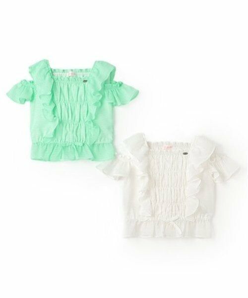 mezzo piano / メゾピアノ シャツ・ブラウス | フリルシアーブラウス | 詳細11