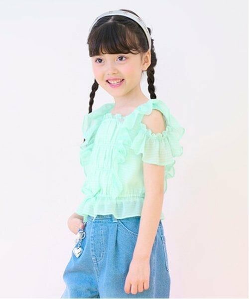 mezzo piano / メゾピアノ シャツ・ブラウス | フリルシアーブラウス | 詳細14