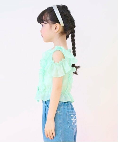 mezzo piano / メゾピアノ シャツ・ブラウス | フリルシアーブラウス | 詳細15