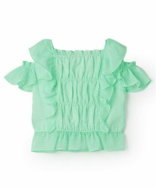 mezzo piano / メゾピアノ シャツ・ブラウス | フリルシアーブラウス | 詳細2