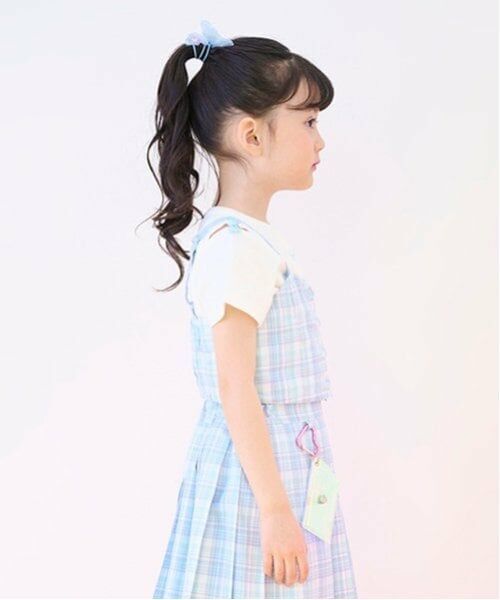 mezzo piano / メゾピアノ Tシャツ | チェックビスチェ＆半袖Tシャツセット | 詳細17