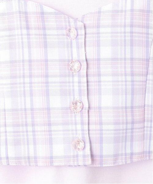 mezzo piano / メゾピアノ Tシャツ | チェックビスチェ＆半袖Tシャツセット | 詳細7