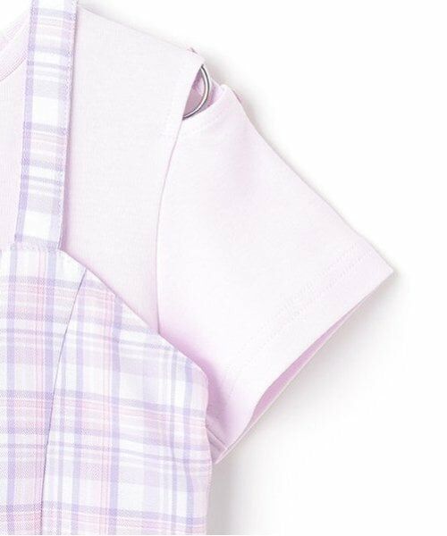 mezzo piano / メゾピアノ Tシャツ | チェックビスチェ＆半袖Tシャツセット | 詳細8