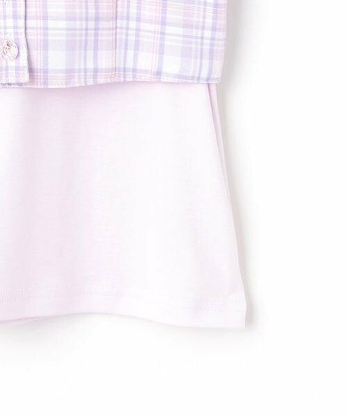 mezzo piano / メゾピアノ Tシャツ | チェックビスチェ＆半袖Tシャツセット | 詳細9