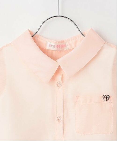 mezzo piano / メゾピアノ シャツ・ブラウス | シアーシャツ＆ロゴリブタンクトップセット | 詳細4