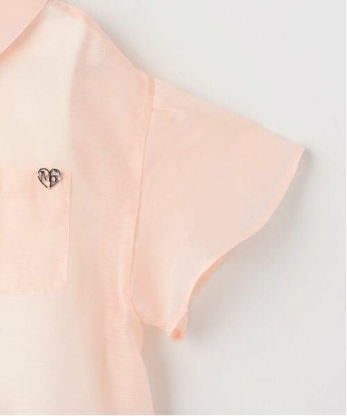 mezzo piano / メゾピアノ シャツ・ブラウス | シアーシャツ＆ロゴリブタンクトップセット | 詳細7