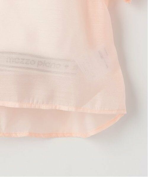 mezzo piano / メゾピアノ シャツ・ブラウス | シアーシャツ＆ロゴリブタンクトップセット | 詳細8