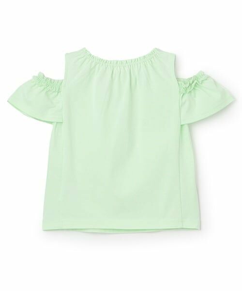 mezzo piano / メゾピアノ Tシャツ | ネックレス刺しゅう　肩開き2way半袖Tシャツ | 詳細1