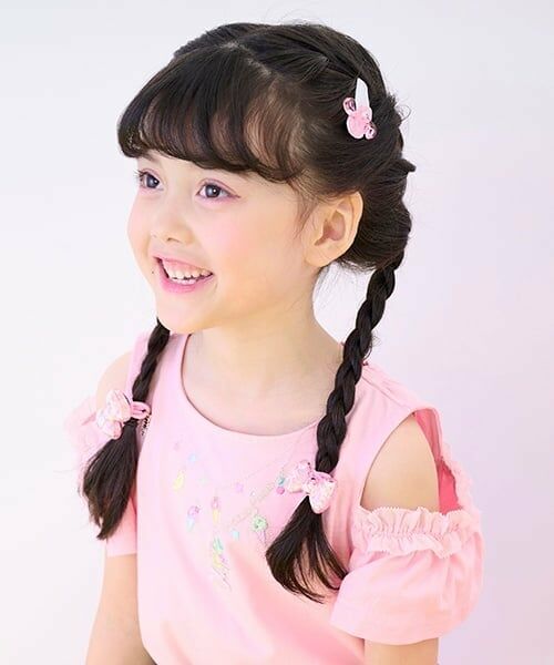 mezzo piano / メゾピアノ Tシャツ | ネックレス刺しゅう　肩開き2way半袖Tシャツ | 詳細18