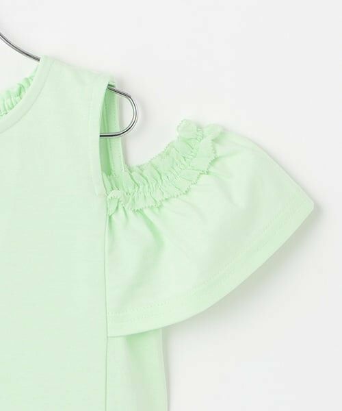 mezzo piano / メゾピアノ Tシャツ | ネックレス刺しゅう　肩開き2way半袖Tシャツ | 詳細7