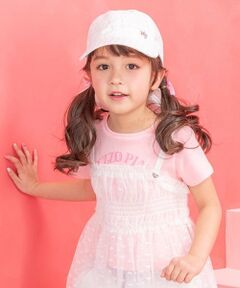 mezzo piano / メゾピアノ その他トップス | チュールチュニック　レイヤード半袖Tシャツ