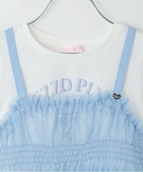 mezzo piano / メゾピアノ その他トップス | チュールチュニック　レイヤード半袖Tシャツ | 詳細3