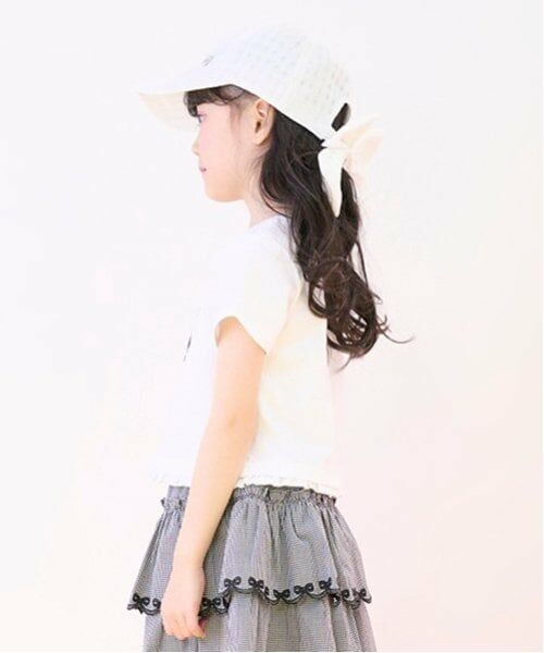 mezzo piano / メゾピアノ Tシャツ | リボンアップリケ　半袖Tシャツ | 詳細12