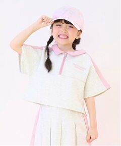 mezzo piano / メゾピアノ Tシャツ | 接触冷感　ハーフZIP　ルーズトップス