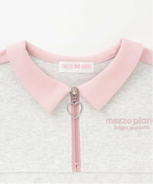 mezzo piano / メゾピアノ Tシャツ | 接触冷感　ハーフZIP　ルーズトップス | 詳細3