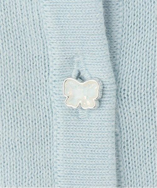 mezzo piano / メゾピアノ ブルゾン | 透かしスカラップ　ニットボレロ | 詳細3