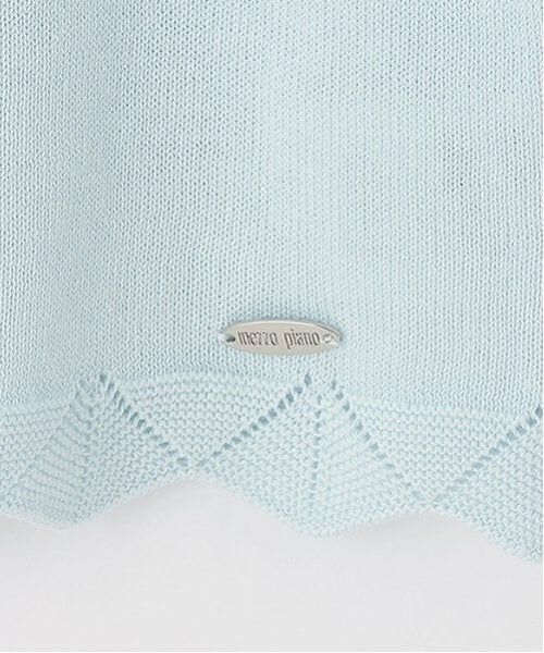 mezzo piano / メゾピアノ ブルゾン | 透かしスカラップ　ニットボレロ | 詳細5